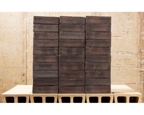 Клинкерный кирпич мокрой формовки Englischblau-Braun deLuxe NF 240x115x71 мм