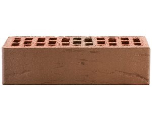 Кирпич керамический лицевой пустотелый ЛСР (красный флэш) рустик