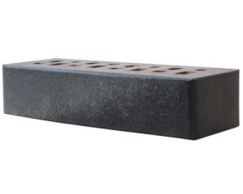 Клинкерный кирпич ЛСР черно-серебристый Берген гладкий