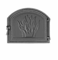 Дверка Везувий каминная 218 Антрацит