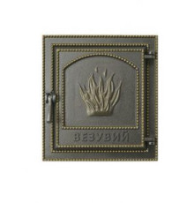 Дверка Везувий каминная 211 Бронза