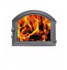 Дверка Везувий каминная 217 Бронза