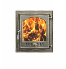 Дверка Везувий каминная 210 Бронза