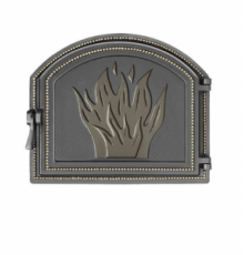 Дверка Везувий каминная 218 Бронза